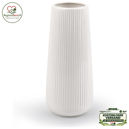 Keramische vase weiß modern - keramische,