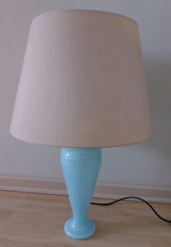 Antike tischlampe glasfuss - antike, tischlampe,