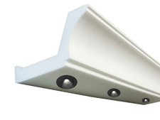 20 Meter Stuckleisten für Spot indirekte Beleuchtung Lampen XPS OL-61 Weiß