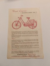Original Prospekt Royal Express 1953 Mofa Moped Motorrad N14