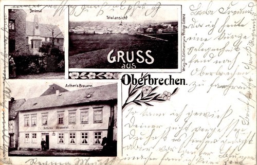 Gruss aus ober brechen - ak,