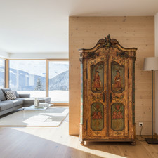 Bauernschrank Schrank Kleiderschrank Wohnzimmerschrank Landhaus Barockschrank