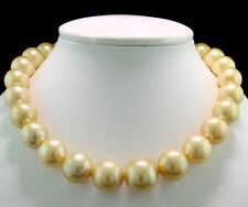 Südseeperlenkette  Naturfarben - Gold  12-16,7 mm High Quality  Wert 34.000 EURO