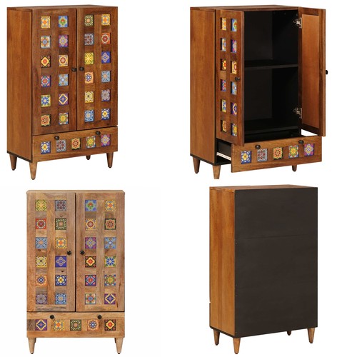 Vintage highboard mit tür und - vintage,