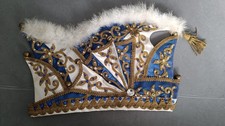 Prunkvolle excl. Prinzenmütze  Elferrat Prinzenkappe blau/weiß Karneval Fasching