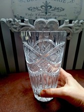 Kristallvase Bohemia Bleikristall handgeschliffen Tschechien mit Originaletikett