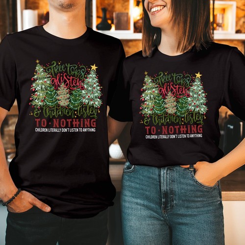 Shirt tree tops - t-shirt, glitzern