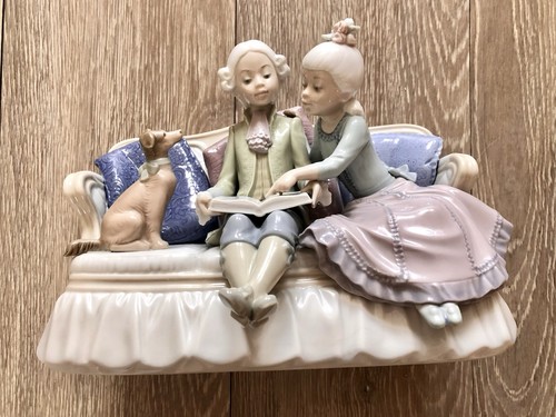 Lladro figur story time - figur, story-time