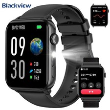 Smartwatch Damen Herren Fitnessuhr Armbanduhr mit Pulsmesser Schrittzähler Uhr