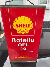  alter Shell Öl Kanister 50er/60er Jahre,Rotella OEL 30, 20 Ltr. Blech  Vintage 