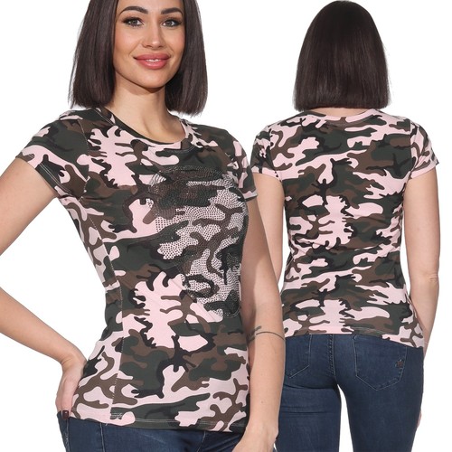 Damen shirt oberteil - oberteil, totenkopf