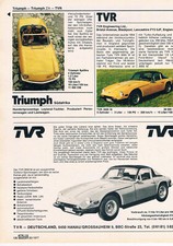 TVR Werbeanzeige Werbung TVR "3000 M" ÜG