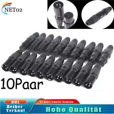 20 Stück XLR Stecker Set 10 x