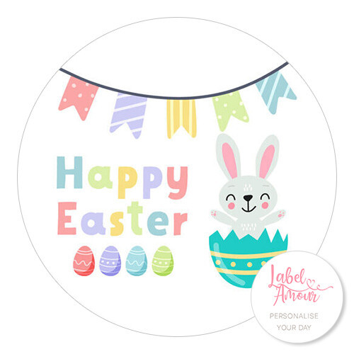 Frohe ostern hase korb - hase,
