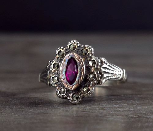 Ring silber 925 farbstein - ring,