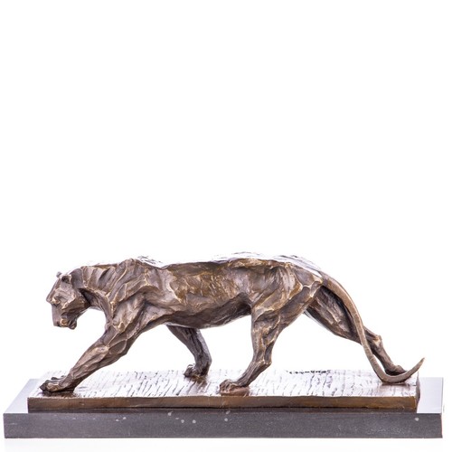 Bronzefigur panther nach - bronzefigur,
