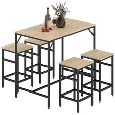 Bartisch-Set Stehtisch mit 4