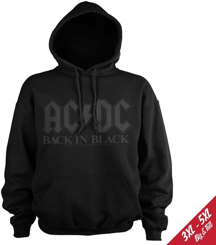 Back black hoodie - black,
