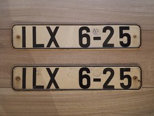 altes DDR Nummernschild Kennzeichen KFZ Schild Autokennzeichen 