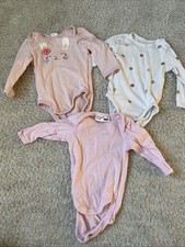 3x Baby Body Langarm - Gr. 68 - H&M - Ergee Herbst - warm - Mädchen