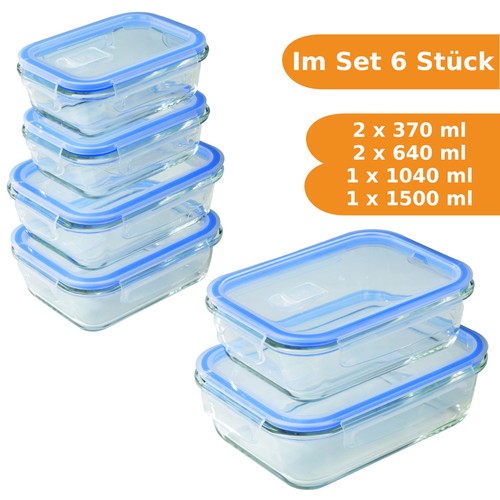 Frischhaltedosen set glas - frischhaltedosen,