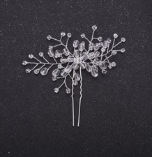 Haarnadeln Braut Hochzeit Haargesteck Kristall Kopfschmuck Tiara Diademe Silber