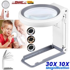 30x Lupe mit Licht Standlupe
