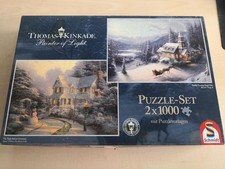 Puzzles von Thomas Kinkade Painter of Light 2x 1000 Teile Schmidt Weihnachten