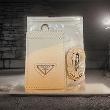 Prada Kartenhalter Weiß - Eleganter, luxuriöser Stil - Neu mit Band!!!