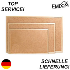 Pinnwand Korkplatte mit Holzrahmen viele Größen Korktafel + Pins GRATIS