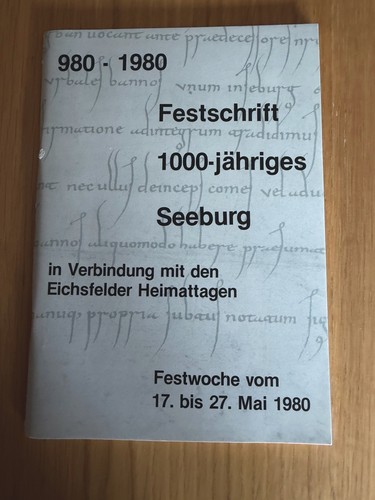 Festschrift 1000 jähriges - festschrift, 1000-jähriges