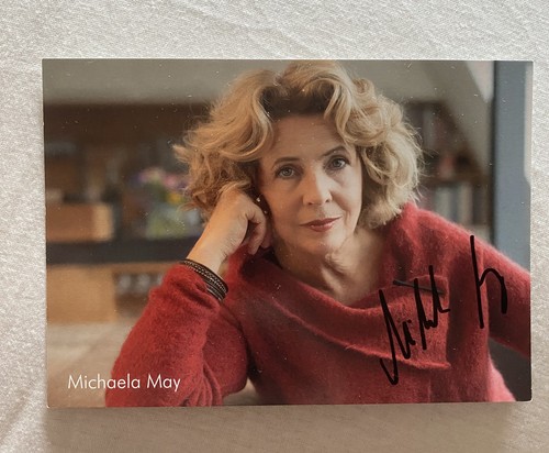 Michaela may autogrammkarte - michaela,