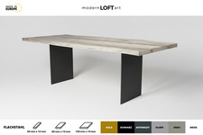 2x STAHLWANGE TISCHBEINE