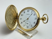 JEAN JACOT TASCHENUHR , 2 SPRUNGDECKEL , MIT ETA WERK , VERGOLDET UM 1980 TOP