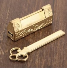 Historisches Sperrfederschloss Schloss Mittelalter Germanen Wikinger Bronze