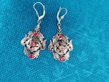 Antike Ohrringe Strass &