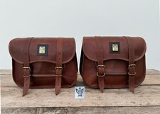 Motorrad Leder 2 Seitentaschen