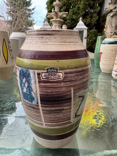 Vintage keramik vase 17cm bay - vintage,