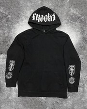 Vintage 2010s Crooks & Castles Gothic Letters Hoodie L Streetwear