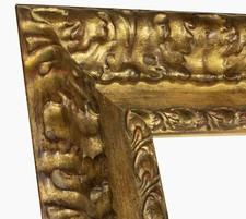 Holzrahmen mit blattgold antik - blattgold,
