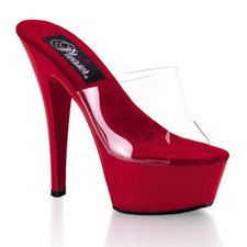 PleaserUSA Damen Plateau-Mules