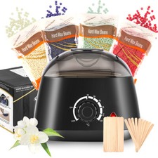 Salon Wachsgerät Set Wachswärmer Wachs Erhitzer+ Wachs Bohnen Haarentfernung Wax