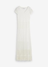 Strickkleid mit Fransen Gr