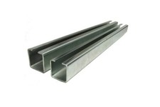 1m Länge Laufschienen für hängende Schiebetore 20x20x2  Rohstahl/ Verzinkt HS-20