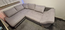 Ecksofa Grau mit Schlaffunktion & Bettkasten - Top Zustand