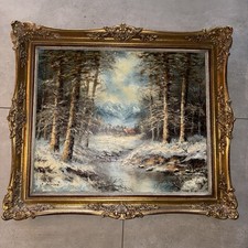 Schönes altes Ölgemälde