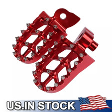 Red Footrest Foot Pegs For Gas