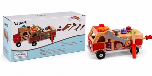 Holz feuerwehr werkzeugauto - holz,
