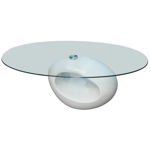 Couchtisch mit ovaler - couchtisch,