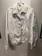 Olakala Leder Jacke Weiß, Gr